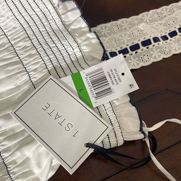 🌟🌟NWT 🌟🌟1.STATE™ Topstiched Smocked Bodice Maxi Dress - size L - Picture 8 of 8